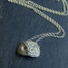 MERLIN . Sterling Silver cast and green peridot Eyes pendant on Sterling chain Hand forged by Chymiera
