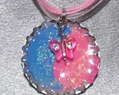 Melted Crayon Bottle Cap Necklace Il_170x135