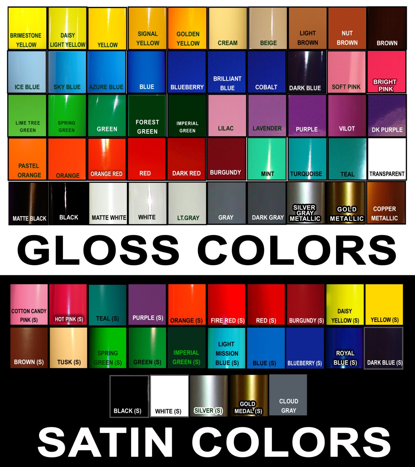 5 rolls Adhesive Backed Vinyl for sign & Craft by VinylVillage