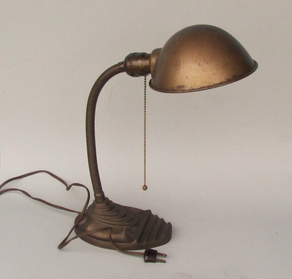 vintage desk Lamp Eagle industrial decor by TheWillies on Etsy