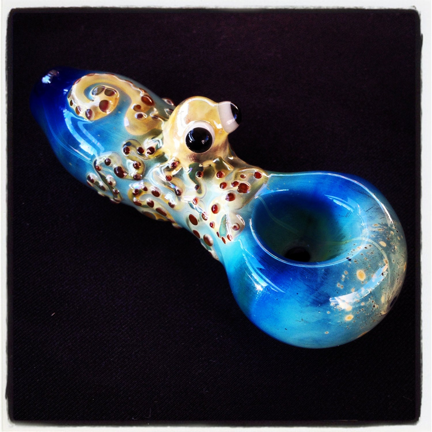 Octopus Critter Hand Blown Glass Pipe