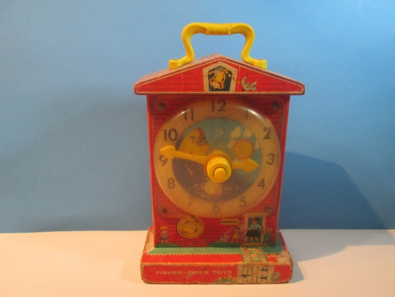 music box teaching clock fisher price