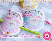 HOPPY Easter Printable Easter Tags - Cupake Toppers - Printable Happy Easter Tags, Easter Bunny Labels Il_170x135