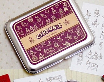 21 Set - Diy Stamps Kit Series Circus 2 (4.3 x 3.3in)