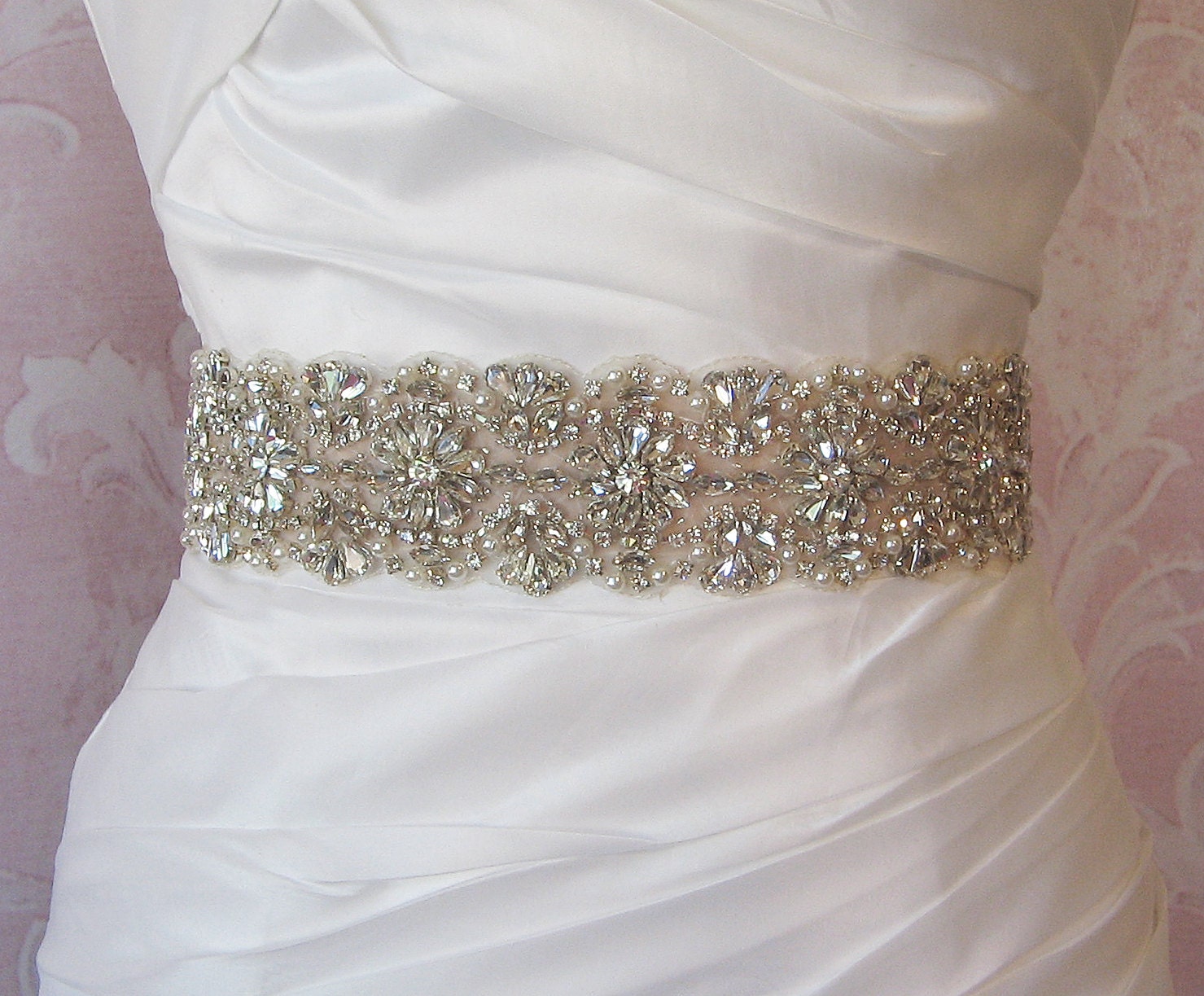 rhinestone belt sash