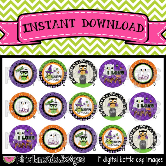 Halloween Owls 1 cute owls with Halloween sayings INSTANT