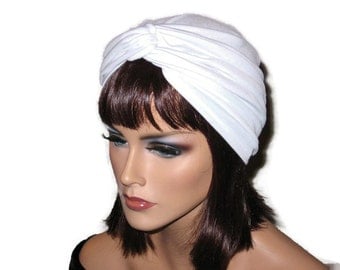 White Turban, White Twist Turban, White Turban Hat, White Fashion Turban, Women's White Turban, White Handmade Turban, Turban Blanc