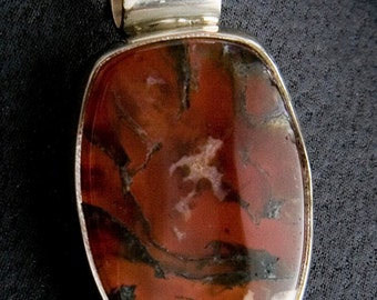 Red Moss Agate Pendant