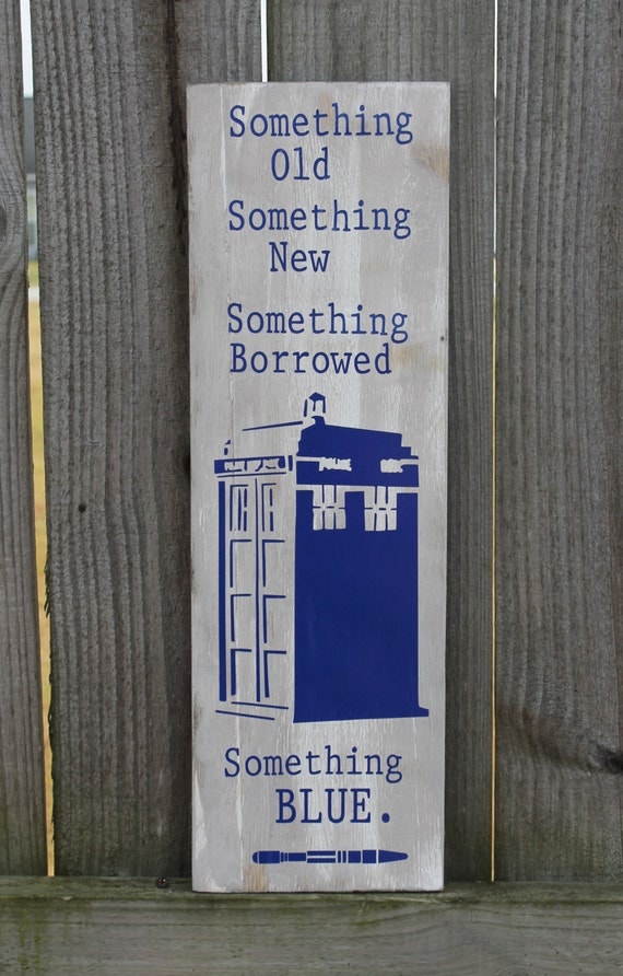  Doctor  Dr Who Something  Old  NEW  Borrowed  BLUE  Tardis Wedding