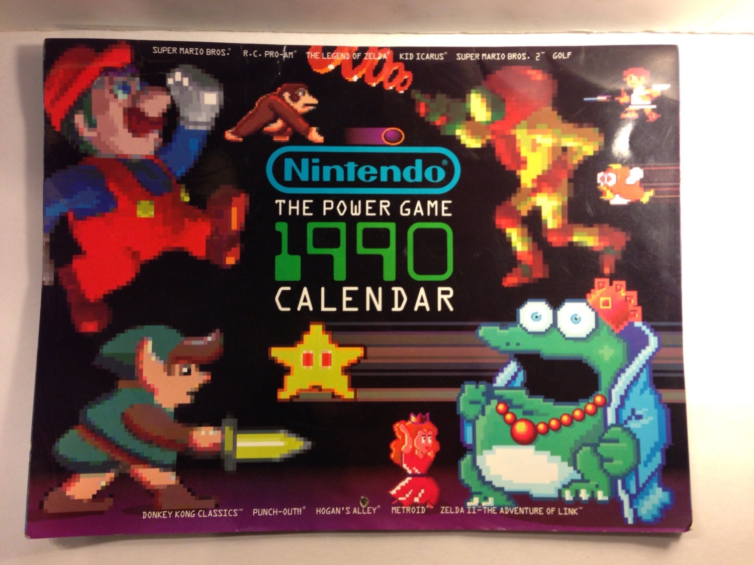 Nintendo The Power Game 1990 Calendar by PoisonAppleVintage