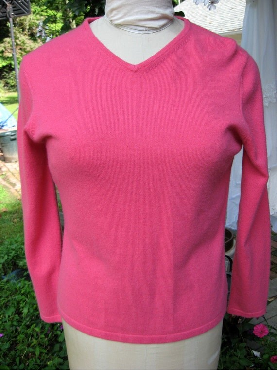 Cashmere Sweater / Lovely Rose Color / Talbots by vintagemb60