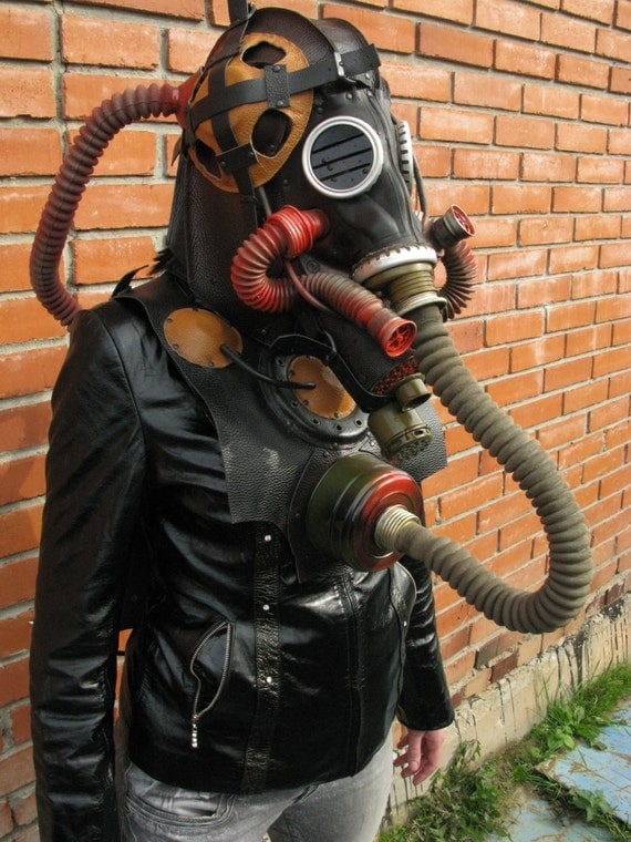 Items Similar To Goggles Leather Gas Mask Halloween Steampunk Carnival Heavy Duty Fantasy On Etsy 1807