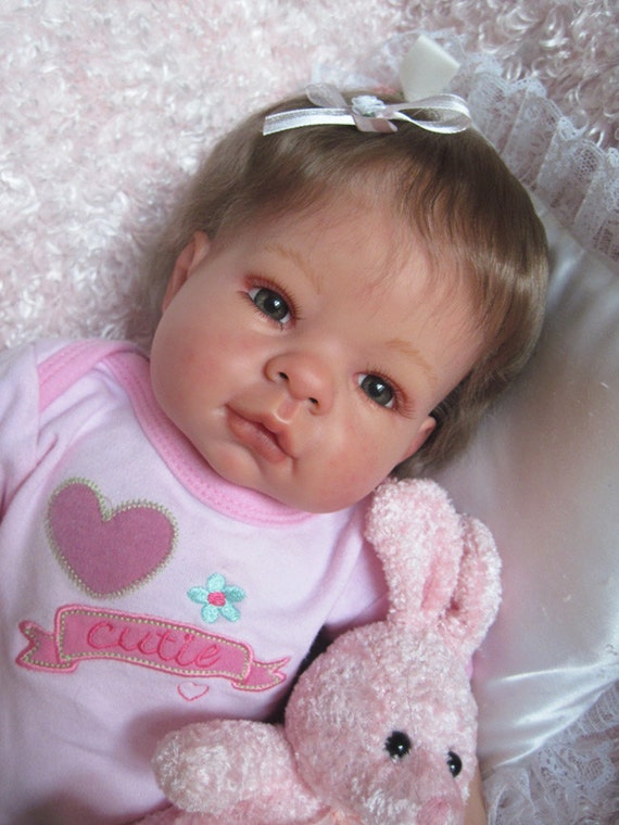 Lee Middleton MUNCHKIN REBORN Baby Girl Doll 3/4 Limbs OOAK