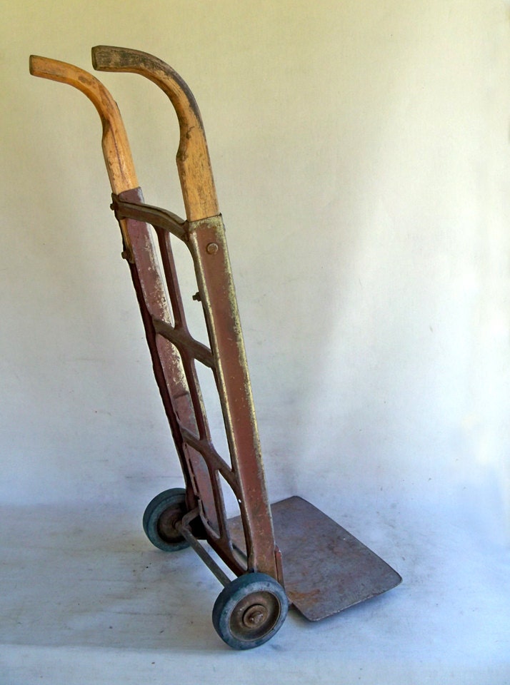 Industrial Hand Truck Dolly with Loads of Patina