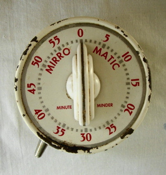MID CENTURY Minute Minder Mirro Matic Kitchen Timer