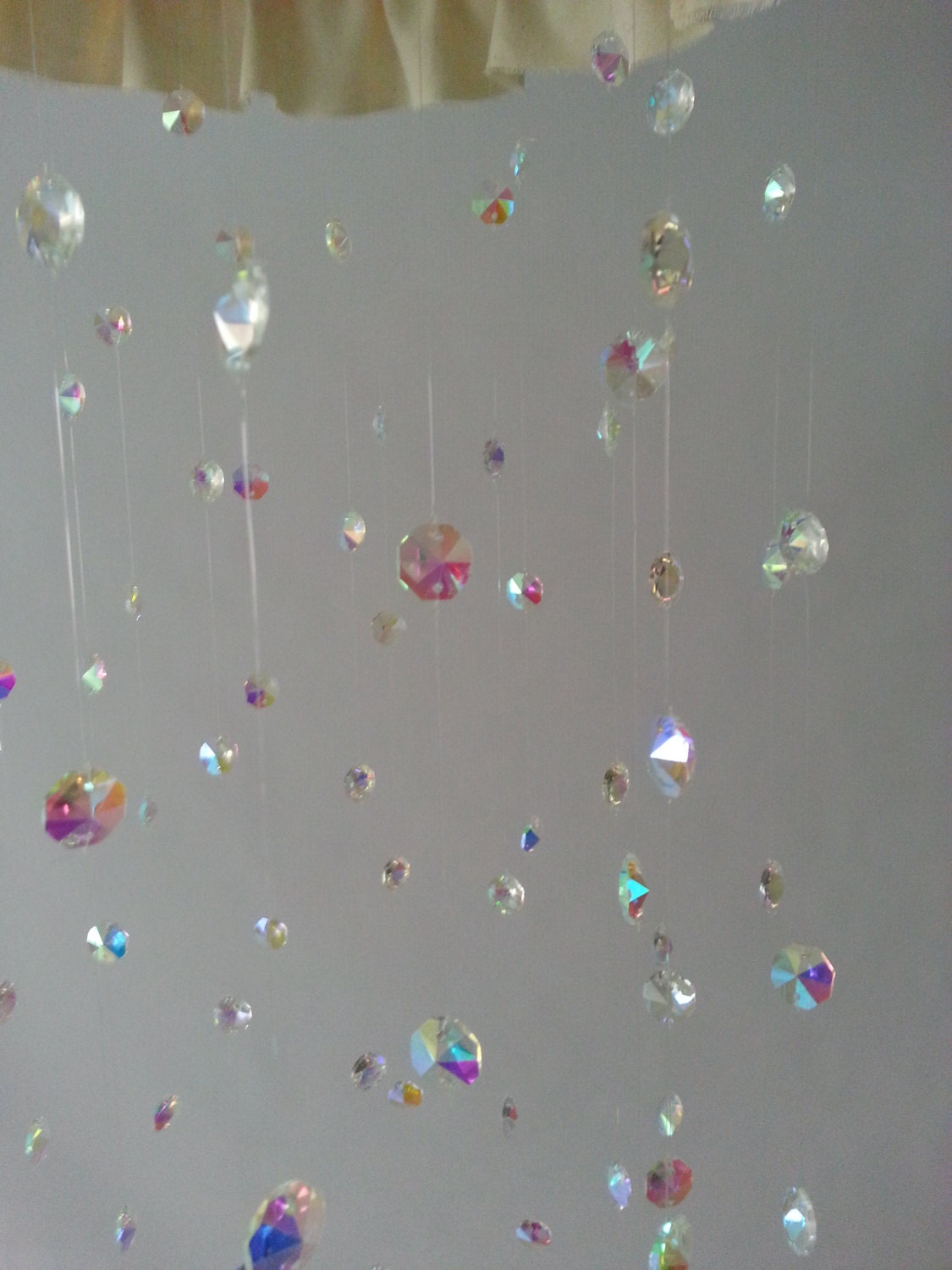 Crystal Chandelier Nursery Baby Mobile by MagicalWhimsyDesigns