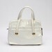 1960's White Patent Purse Mod Vintage Handbag