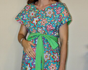 Kathryn Maternity Hospital Gown - for Labor and Delivery -Lining and or Sash in Your Choice of Colors -Mommy Moxie on Etsy