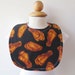 Reserved for Custom Order: Terrycloth Baby Bib - Hot Wings Print - Buffalo Wings