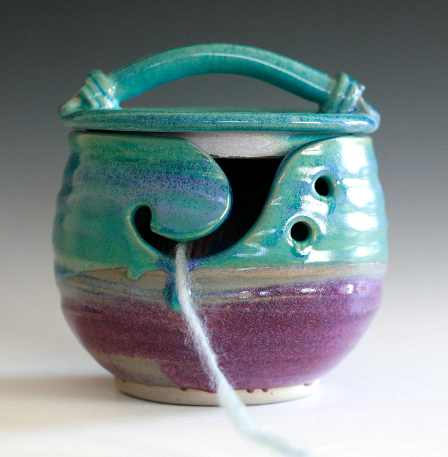 KittyProof Yarn Bowl handmade ceramic yarn bowl In by ocpottery