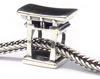 Torii Gate Meiji Shrine Landmark Bead Sterling Silver LM022