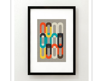 XEROS no.60 - Giclee Print - Modern Mid Century Modern Minimalist ...