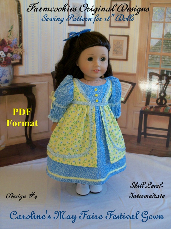 PDF Sewing Pattern for American Girl®: Regency May Faire