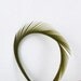 Feathers Goose Biots 4 Dyed Olive GBD08 craft feathers fly tying feathers