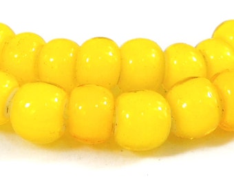 Whitehearts Trade Beads Yellow African New 82313