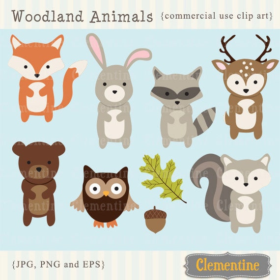 Woodland Animals clip art images fox clip art fox vector