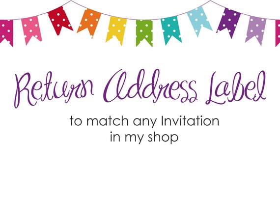 Matching Return Address Label Il_570xn