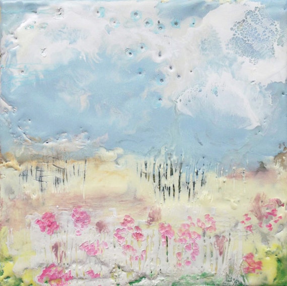 Items similar to Angela Petsis, Original Encaustic Painting, Encaustic ...