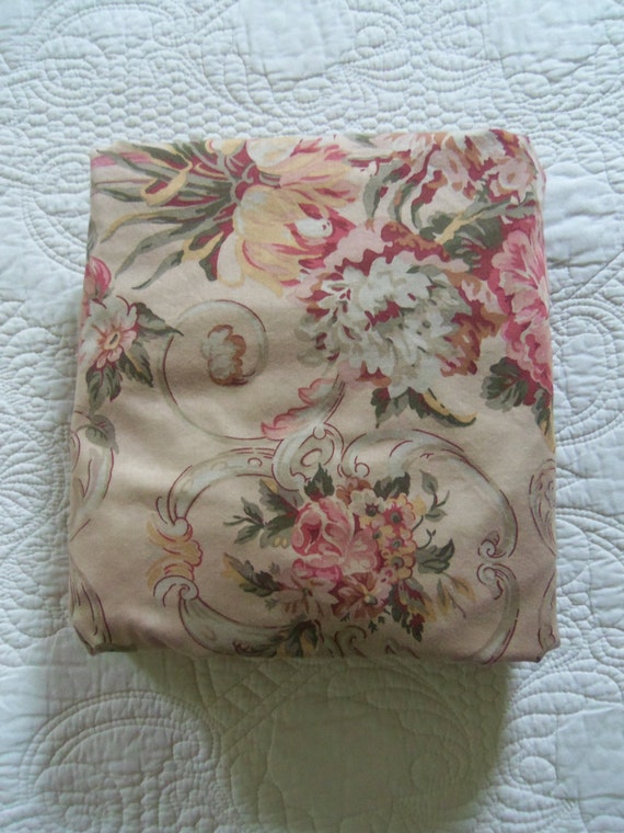 Vintage Ralph Lauren Bedding GUINEVERE Fitted KING Sheet