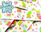 Gorgeous Pink Christmas glitter stockings 7/8" grosgrain ribbon Christmas Il_170x135