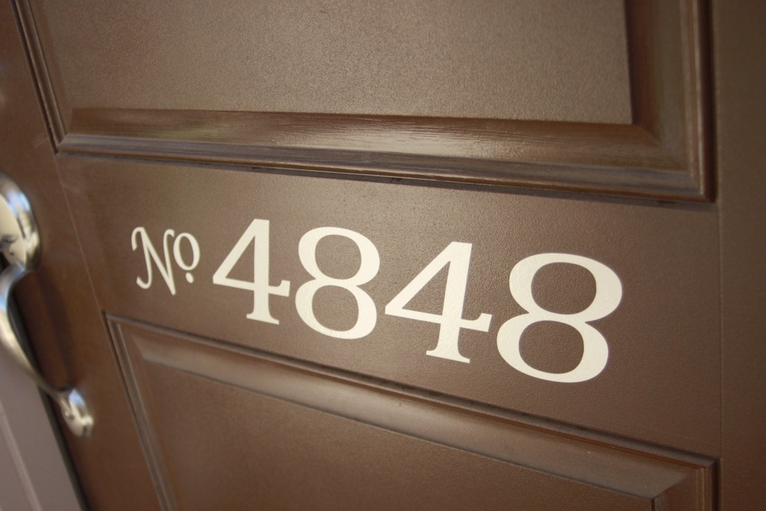 Front Door HOUSE Numbers vinyl lettering decal sign by invinyl