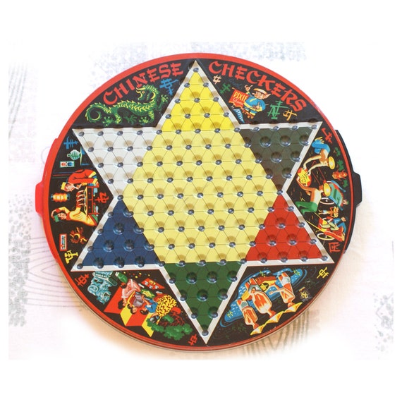 vintage chinese checkers marbles