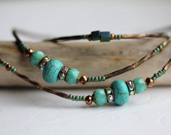 Turquoise Eyeglass Holder, Glasses Chain, Eyewear Lanyard, Reading Glasses Cord, Eyeglass Lanyard, Glasses Necklace, Gifts forHer,Sunglasses