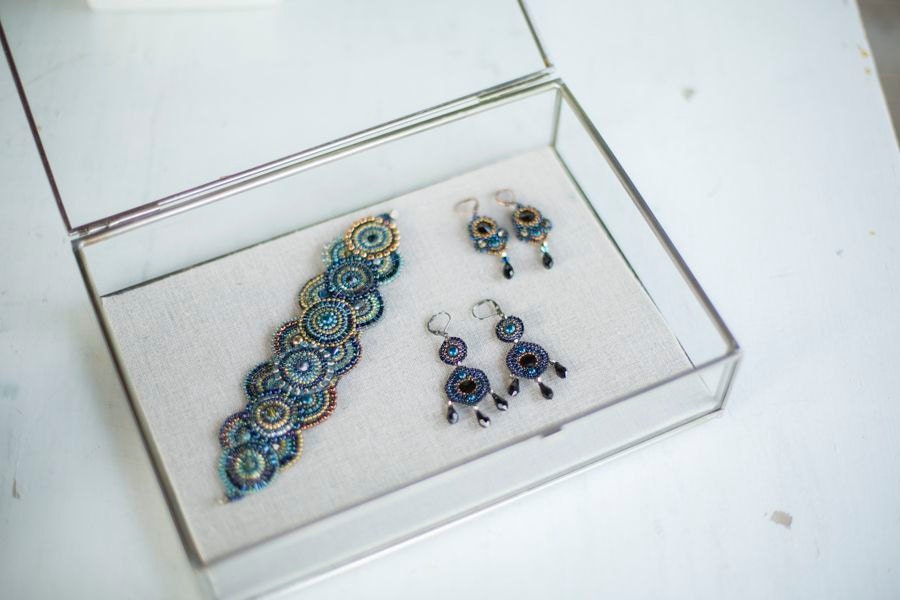 Tapestry Beadwork Bracelet in Portofino by TapestryBeadwork