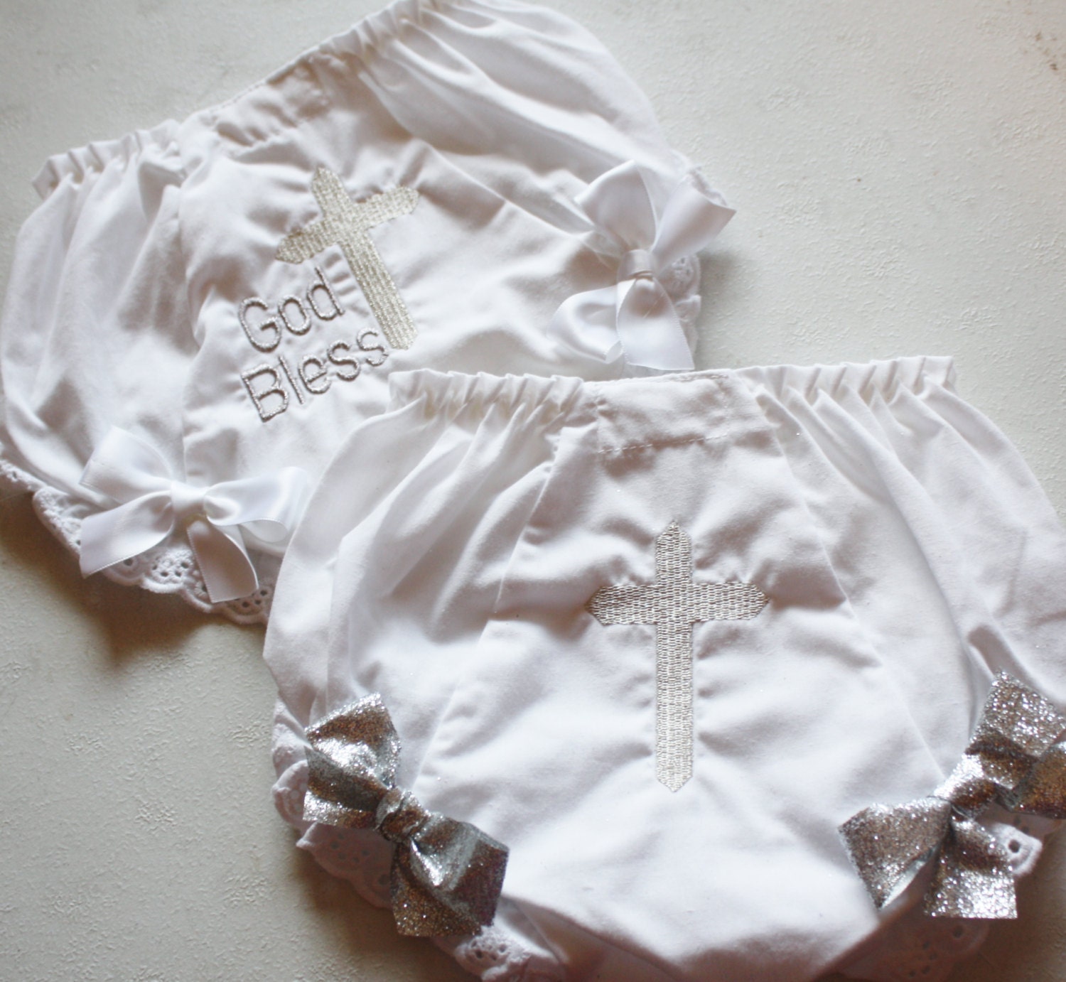 Baptism or christening baby bloomerdiaper by TutuCutebyChristyB