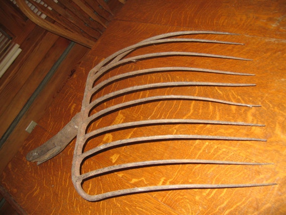 Items similar to One Large Hay Forks - Antique Hay Fork - Antique ...