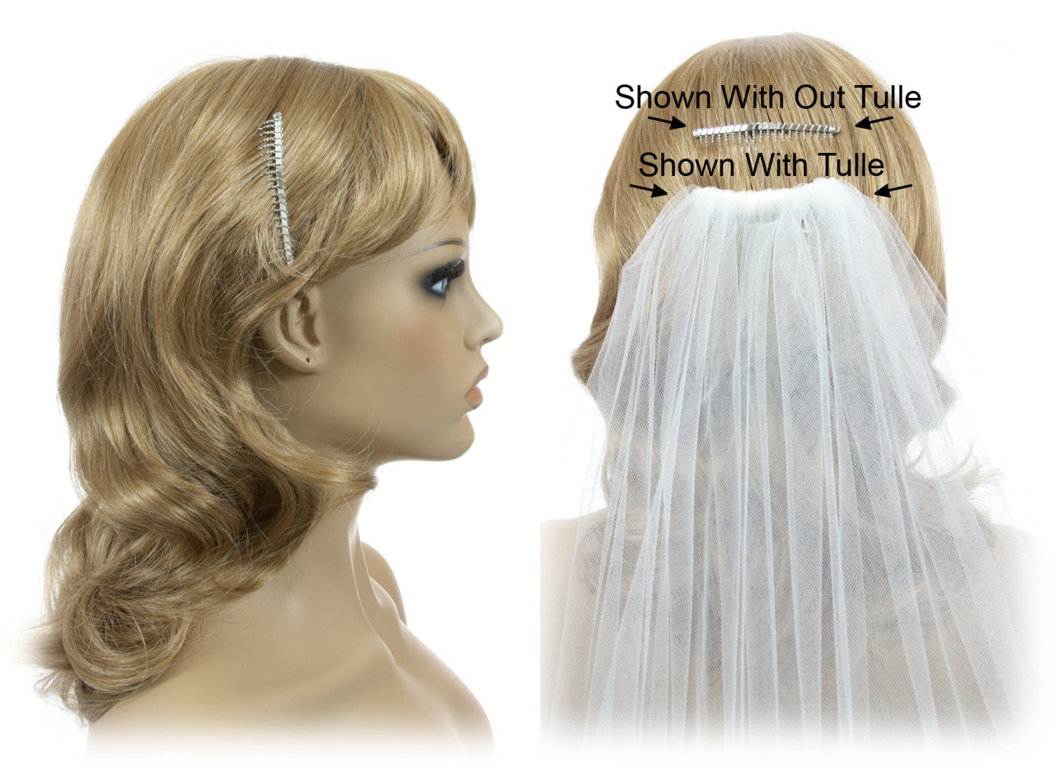 Metal Hair Combs For Making DIY Bridal Veils