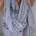 ON SALE - Grey Pink Tartan Scarf - Multicolor Shawl - Plaid Scarf - Cotton Scarf - Cowl Scarf Gray - fatwoman - Bridesmaids Gifts