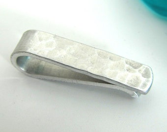Skinny Tie Clip - Plain Tie Clip (Qty. 1) - Men's Wedding Party - Gifts for Groomsmen Groom - Metal Tie Clip Tie Bar (003)