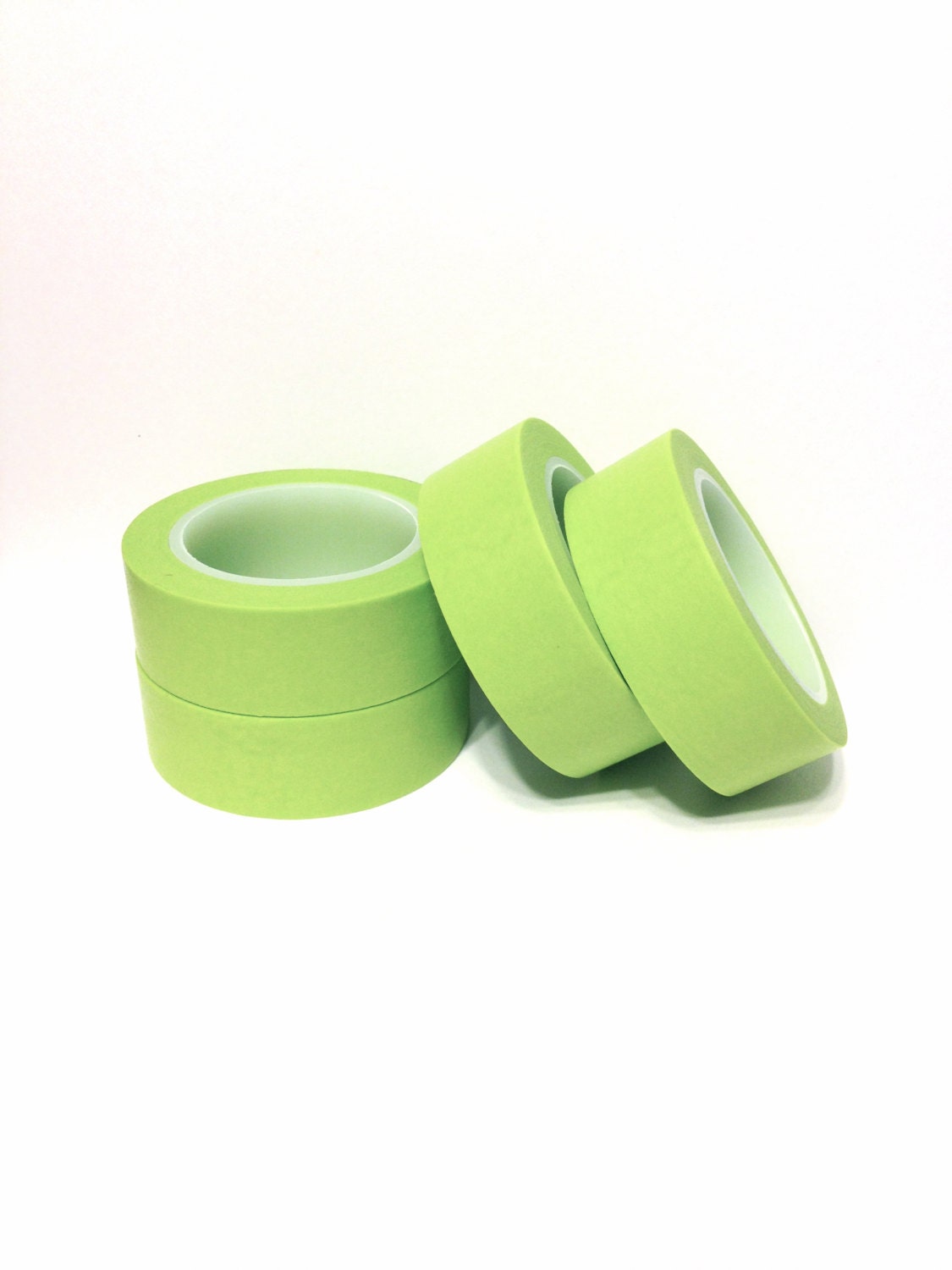 Washi Tape Solid Neon Green Washi Tape Lime by SilentPoetryArts