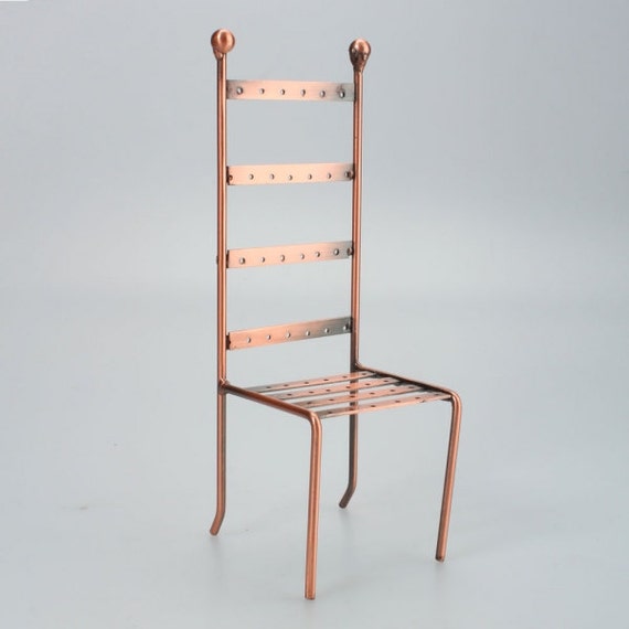 Items similar to Bronze Chair Jewelry Earring Display Stand For Shows