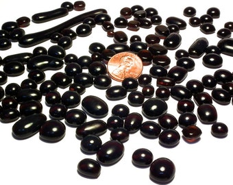 Kiln Formed Transparent Brown Glass Bubbles134 Pieces (B571)