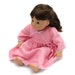 Pink Doll Nightie Fuzzy Pajamas Nightgown Ribbon Lace Bitty Twin Winter 14 to 16 inch Baby Doll - US Shipping Included