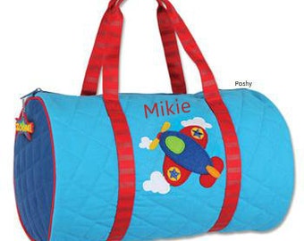 Personalized Stephen Joseph Duffle Bag in Plane