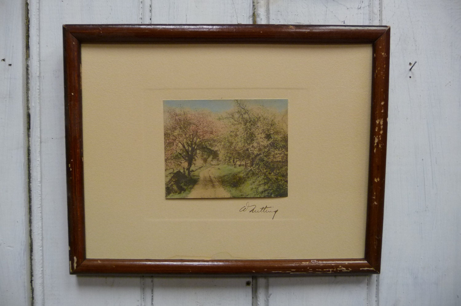 Wallace Nutting Signed Print