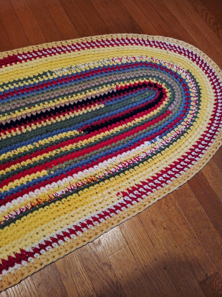 Made to Order Crochet Oblong Rug/Crochet by ParkerWittySoftgoods